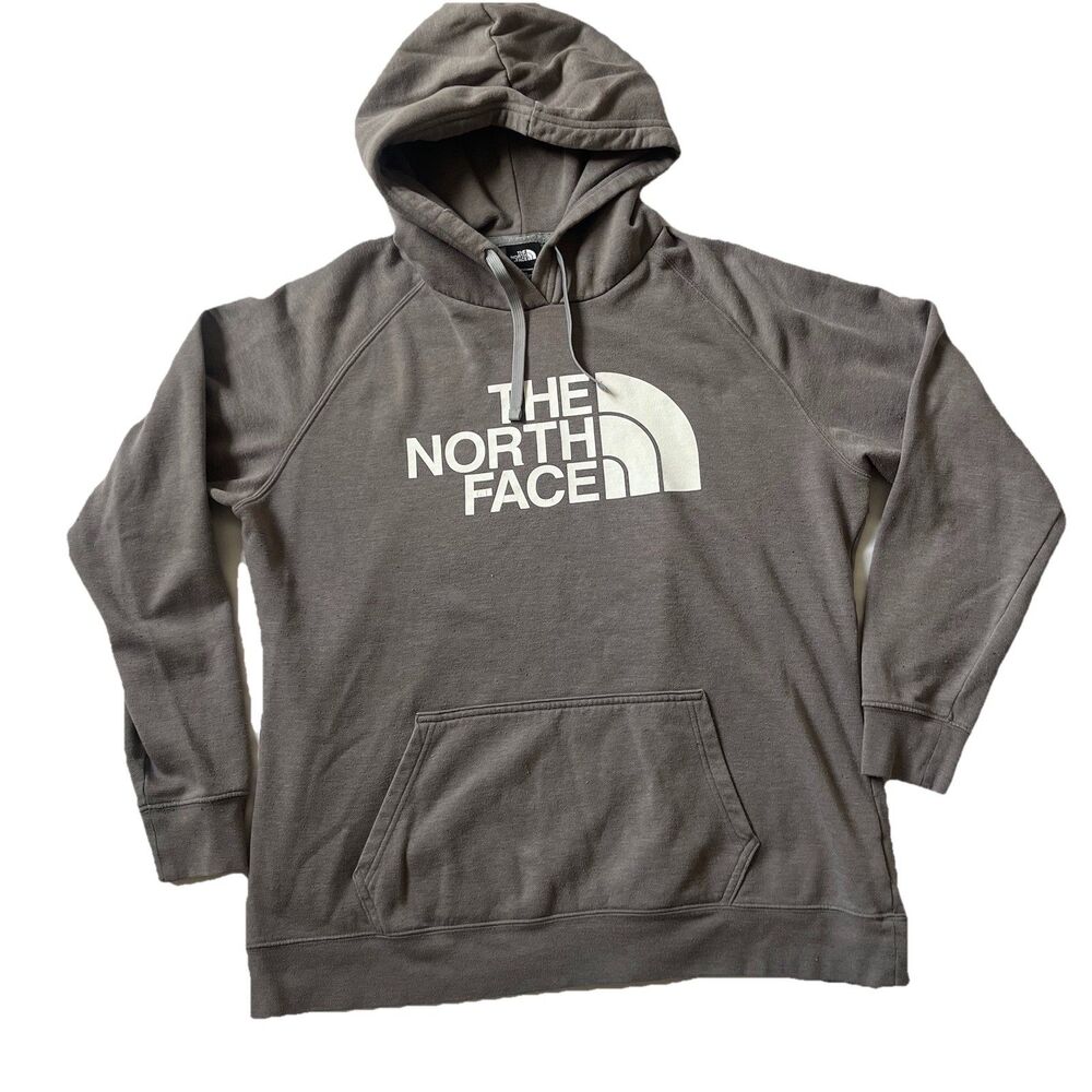 The North Face Women's Evo Half Dome Hoodie Sweatshirt TNF Gray Size XL Gorpcore